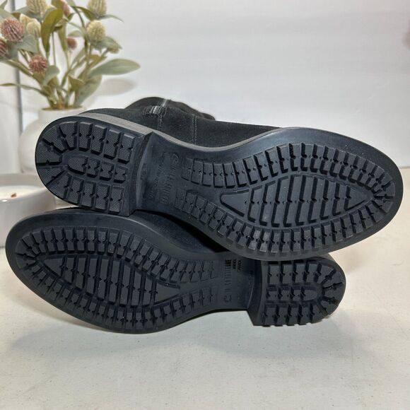 New La Canadienne Stella Suede Knee High Boots Side Zip Black Women 5M NWOB - Picture 8 of 10